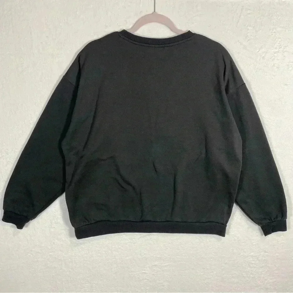 AC/DC Blow Up Your Video Women’s Dark Grey Crew Neck Pullover Sweatshirt L - Picture 7 of 8